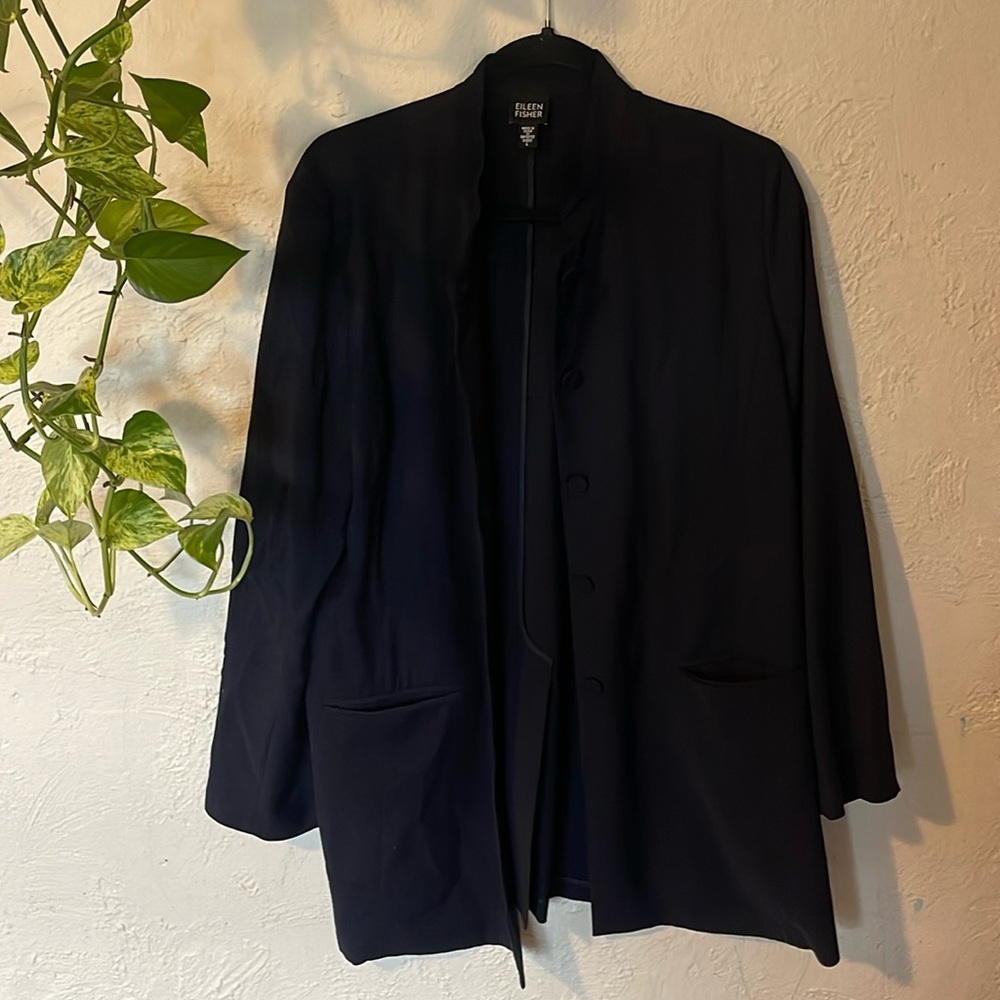 Eileen Fisher Blue Blazer Jacket